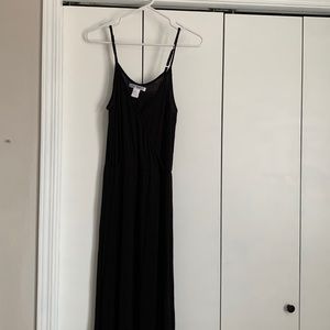 Black maxi dress